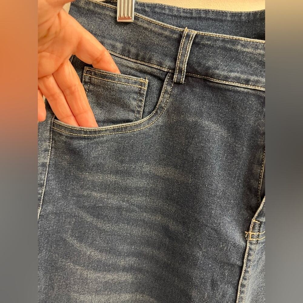 Last One! NWT High Waisted Skinny Blue Jeans Sz L - Picture 4 of 8